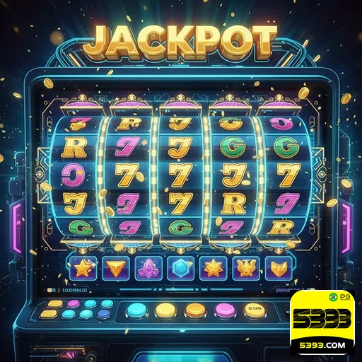 Imagem de máquinas de caça-níqueis no site 5393, destaque para Slots07, diversão e jogos de azar online.